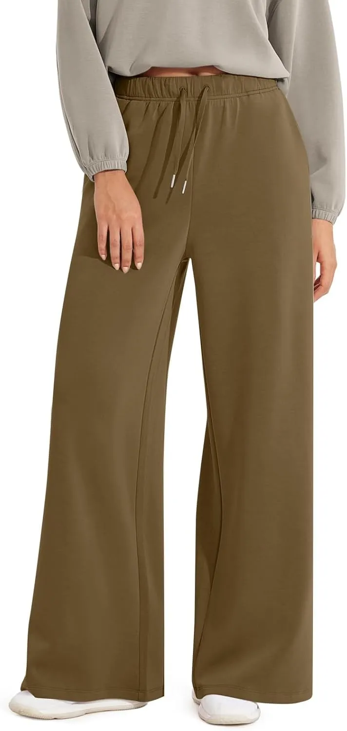 Sweatpants Women Wide Leg Baggy Drawstring Athletic Pants Lightweight Loose Fit Comfy Lounge Pants with Pockets