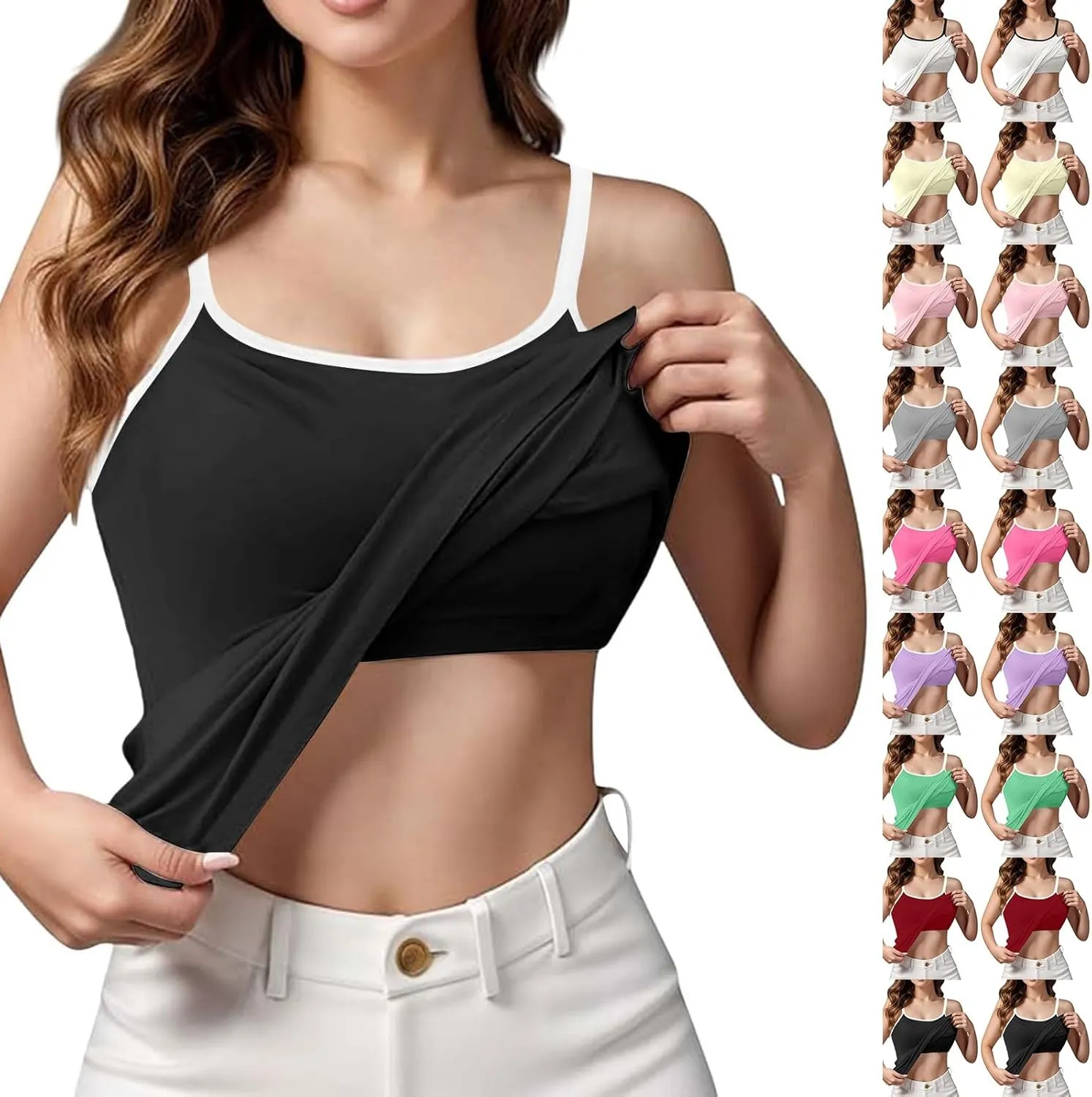 Tank Top for Women 2025 Halter Racerback Tank Tops Fitted Workout Camisole Top Summer Athletic Sport Yoga Sleeveless Shirts