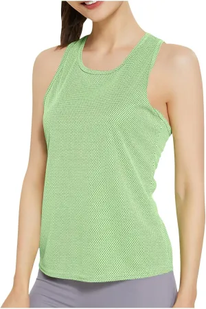 Tank Tops for Women 2025 Summer Quick Dry Workout Running Tanks Racerback Slim Fitted Sports Yoga Tops Casual Shirts