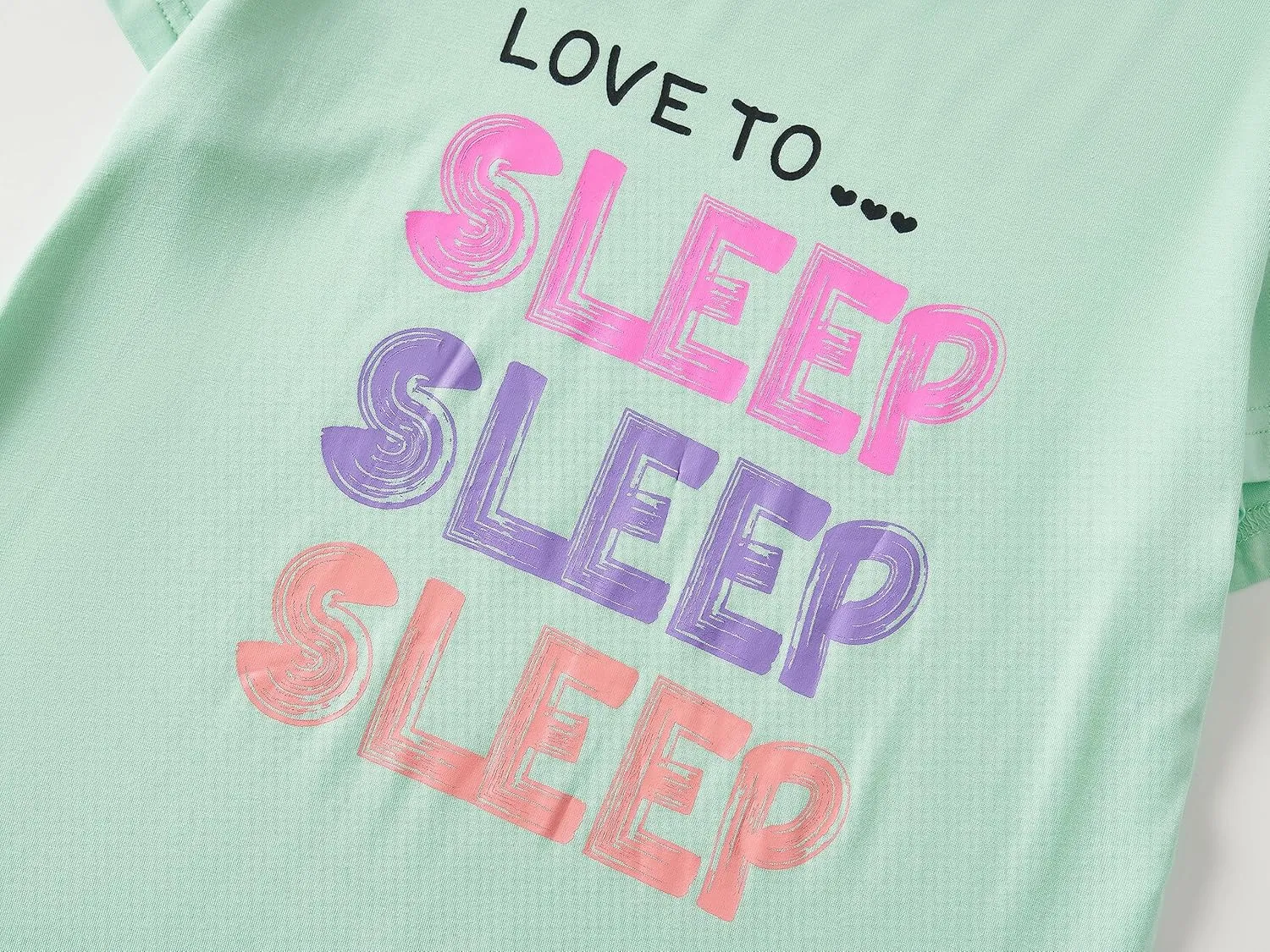 Tebbis Little & Big Girls Striped & Cat Pajama Set - Soft Modal Fiber 2-Piece Summer PJ’s in Sizes 6-18
