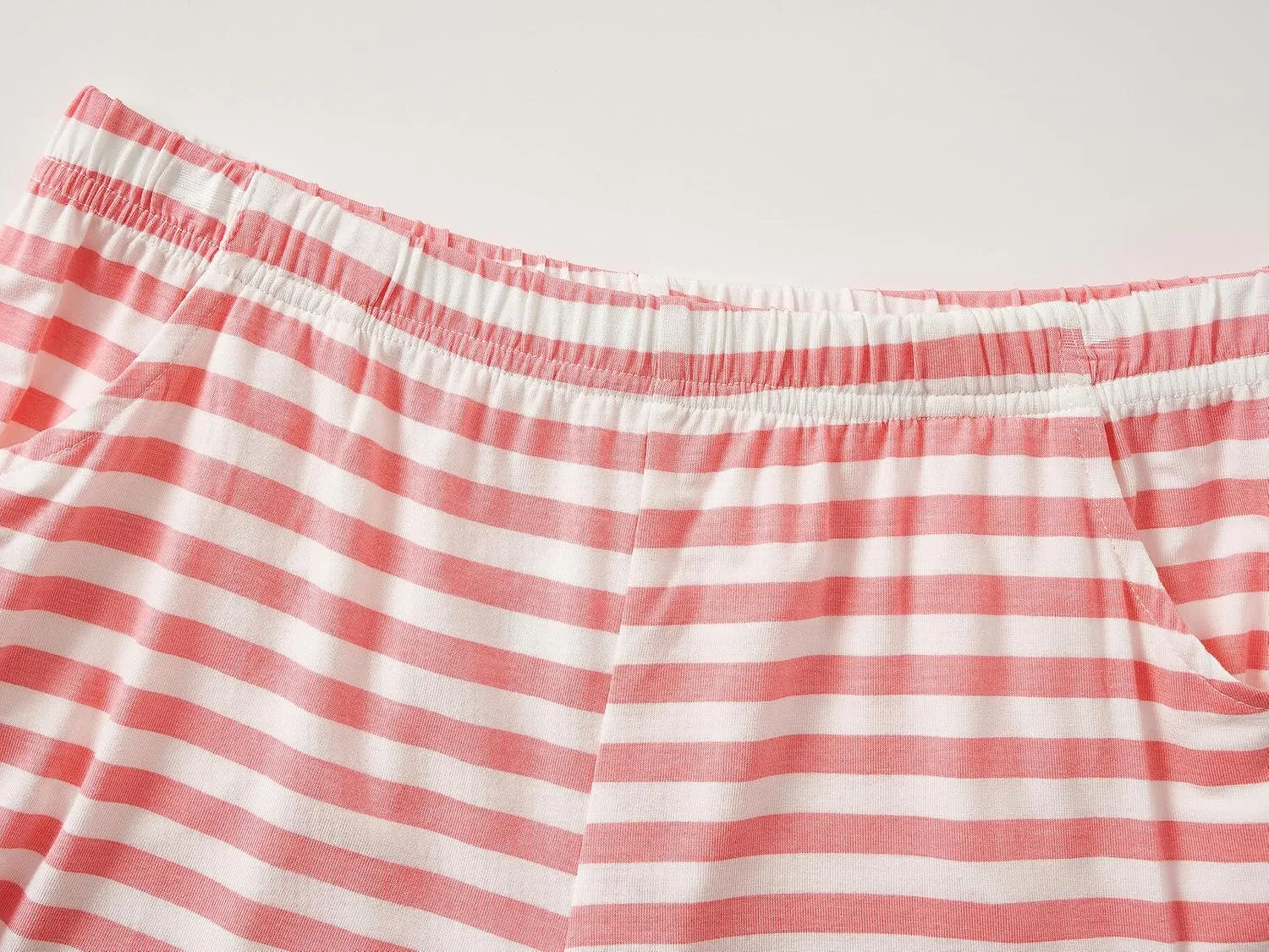 Tebbis Little & Big Girls Striped & Cat Pajama Set - Soft Modal Fiber 2-Piece Summer PJ’s in Sizes 6-18