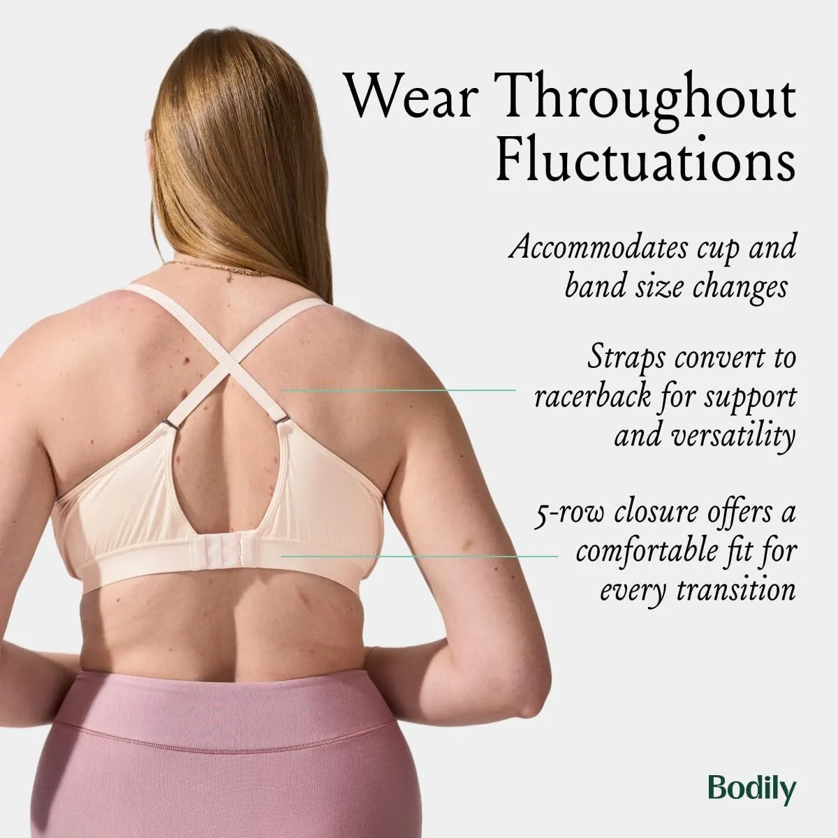 The Do Anything Nursing Bra for Breastfeeding & Hands Free Pumping, Wireless, Adjustable Maternity Bra, Versatile