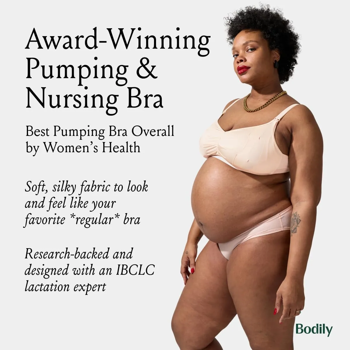 The Do Anything Nursing Bra for Breastfeeding & Hands Free Pumping, Wireless, Adjustable Maternity Bra, Versatile