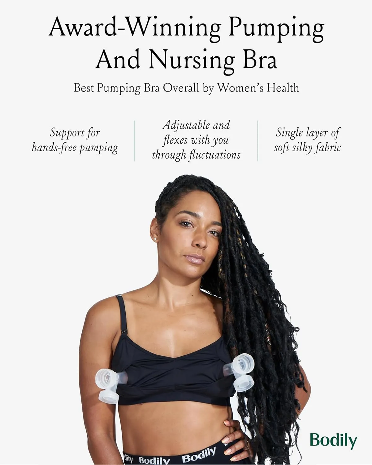 The Do Anything Nursing Bra for Breastfeeding & Hands Free Pumping, Wireless, Adjustable Maternity Bra, Versatile