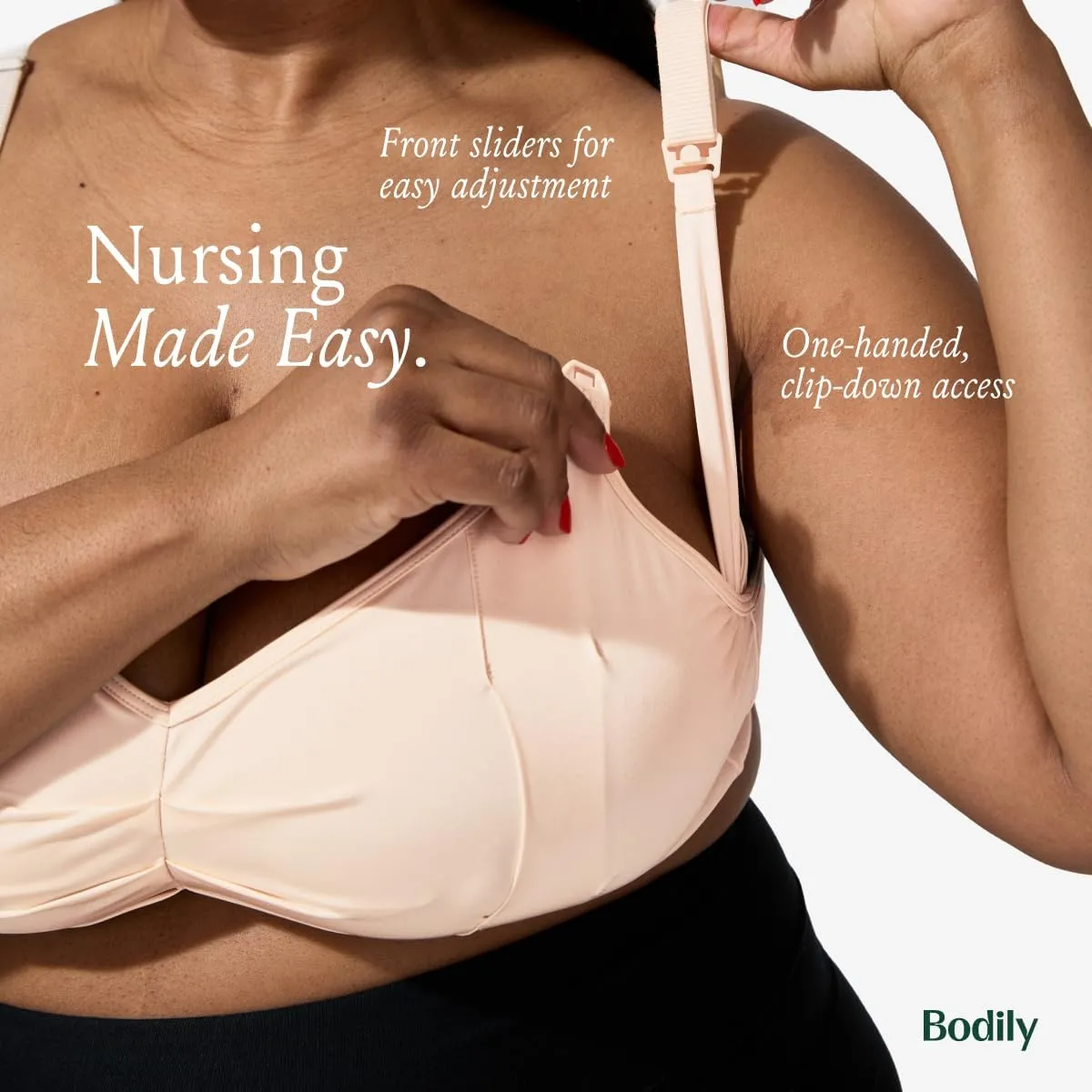The Do Anything Nursing Bra for Breastfeeding & Hands Free Pumping, Wireless, Adjustable Maternity Bra, Versatile