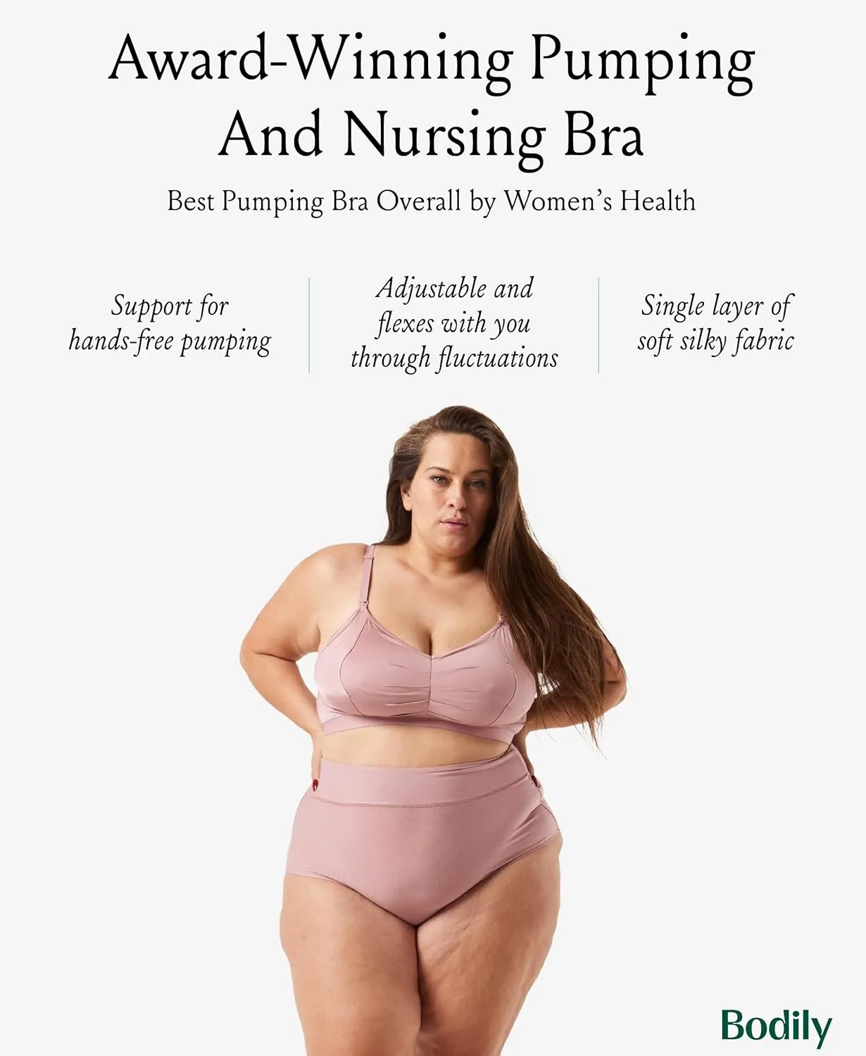 The Do Anything Nursing Bra for Breastfeeding & Hands Free Pumping, Wireless, Adjustable Maternity Bra, Versatile