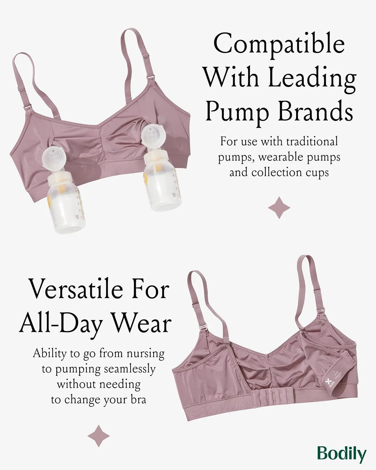 The Do Anything Nursing Bra for Breastfeeding & Hands Free Pumping, Wireless, Adjustable Maternity Bra, Versatile