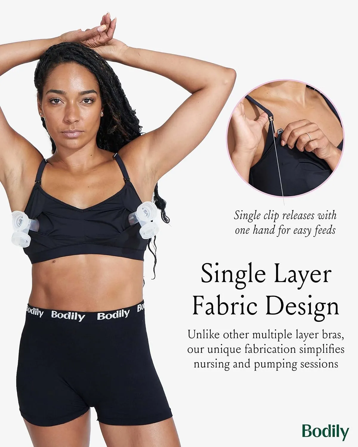 The Do Anything Nursing Bra for Breastfeeding & Hands Free Pumping, Wireless, Adjustable Maternity Bra, Versatile