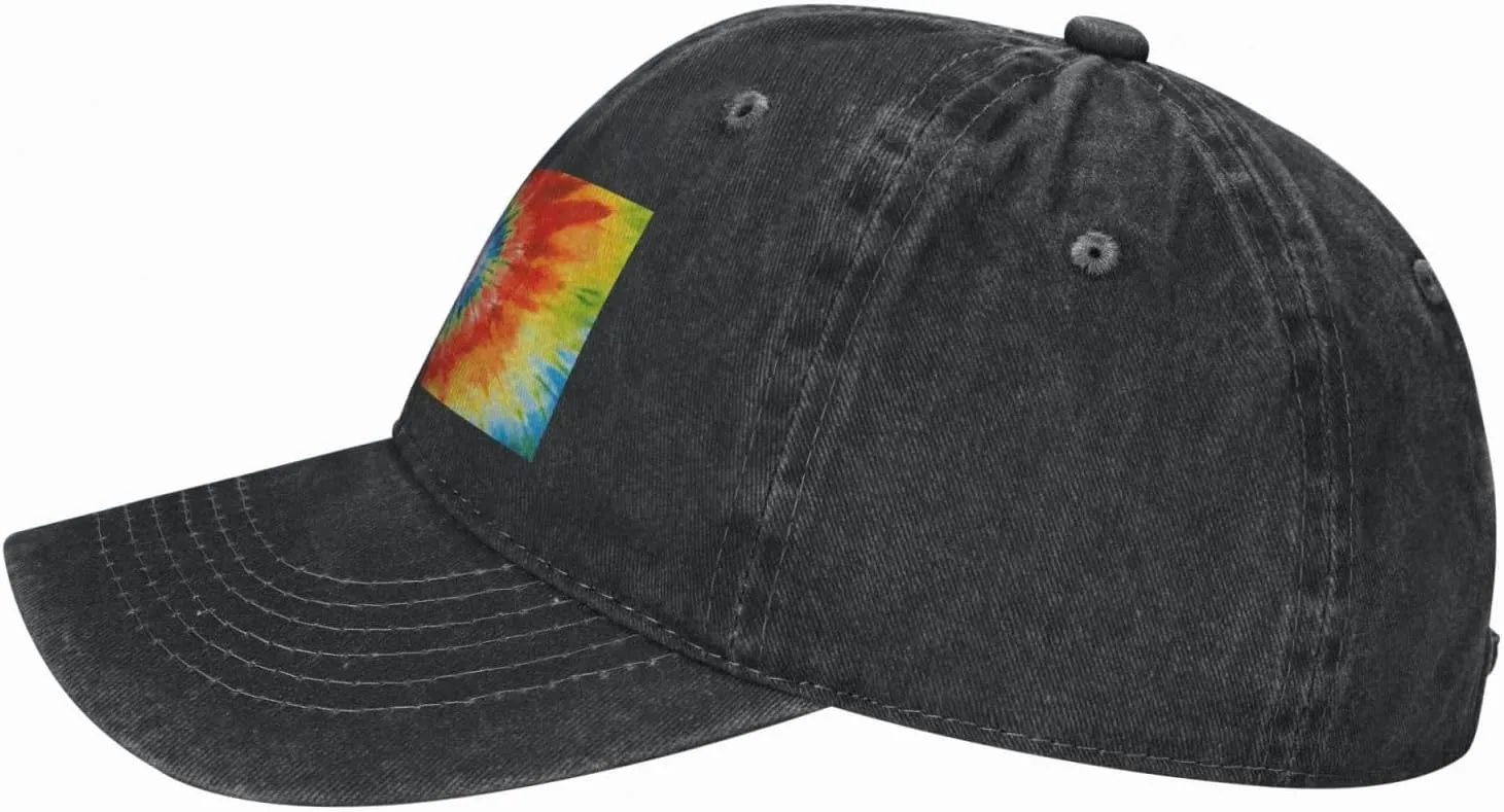 Tie Dye Unisex Baseball Cap Breathable Cotton Trucker Hat Classic Denim Dad Hat Summer Sun Hat