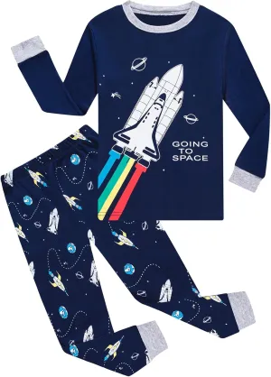 Toddler Boys Pajamas Sets Cotton Long Sleeve Sleepwear for Boys