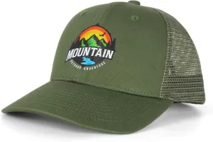 Trucker Hats for Men - Blank Baseball Cap Teenagers Snapback Adjustable Breathable Mesh Back Cap Plain