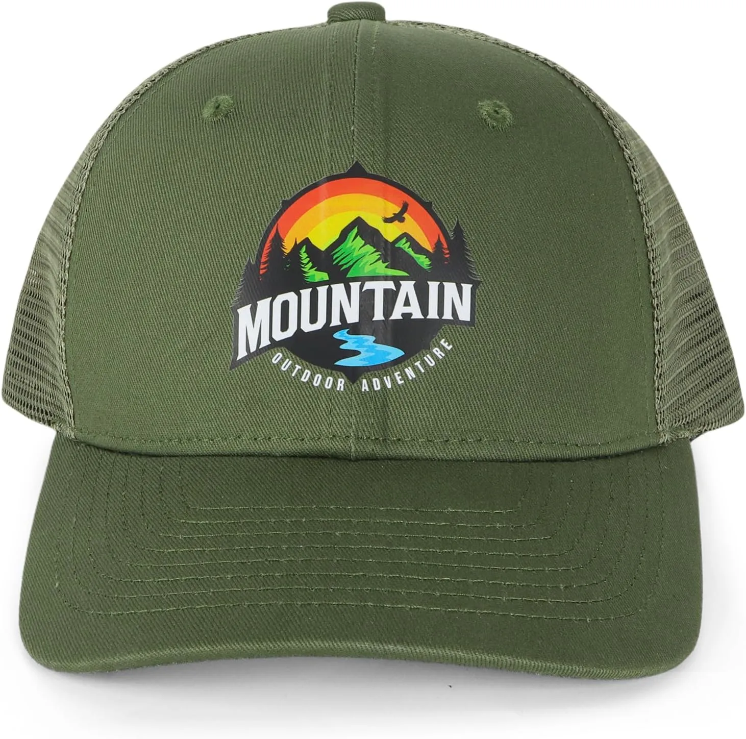 Trucker Hats for Men - Blank Baseball Cap Teenagers Snapback Adjustable Breathable Mesh Back Cap Plain