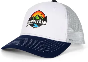 Trucker Hats for Men - Blank Baseball Cap Teenagers Snapback Adjustable Breathable Mesh Back Cap Plain