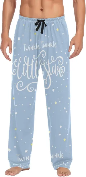 Twinkle Little Star Starry Night Men's Pajama Pants Sleepwear Lounge Pajama Bottoms