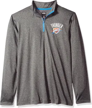 Ultra Game Men's NBA Quarter Zip Long Sleeve Pullover T-Shirt
