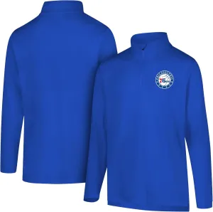 Ultra Game Men's NBA Quarter Zip Long Sleeve Pullover T-Shirt