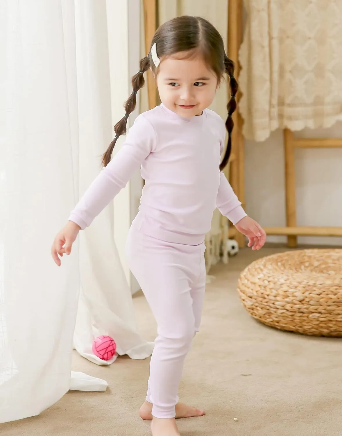 VAENAIT BABY 12M-12Y Kids Boys Girls Toddler Solid Cotton Daily Pajamas Pyjamas Sleepwear Set Basic