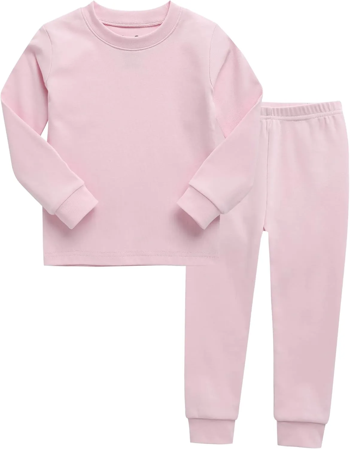 VAENAIT BABY 12M-12Y Kids Boys Girls Toddler Solid Cotton Daily Pajamas Pyjamas Sleepwear Set Basic