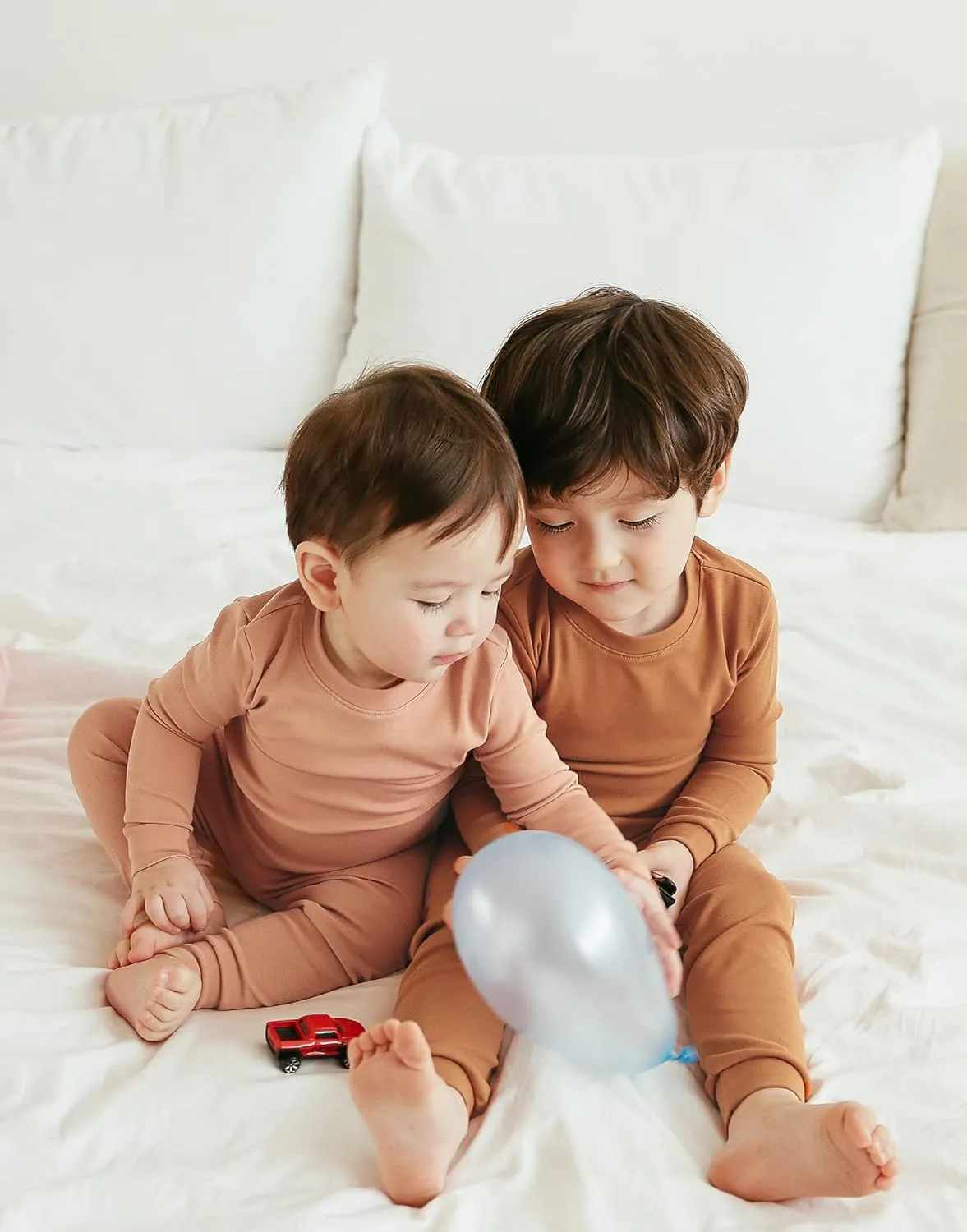 VAENAIT BABY 12M-12Y Kids Boys Girls Toddler Solid Cotton Daily Pajamas Pyjamas Sleepwear Set Basic