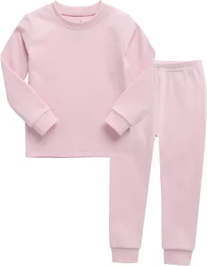 VAENAIT BABY 12M-12Y Kids Boys Girls Toddler Solid Cotton Daily Pajamas Pyjamas Sleepwear Set Basic