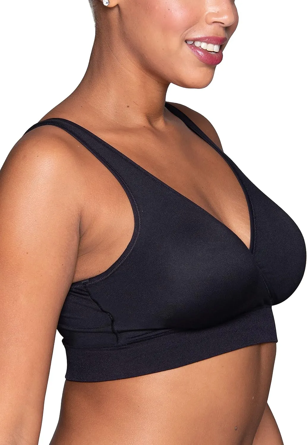 Vanity Fair Women's Maternity Nursing Bras for Breastfeeding: Wireless Pullover Lounge Sleep Bra, Available in Multipacks