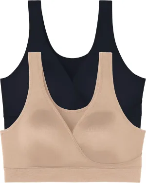 Vanity Fair Women's Maternity Nursing Bras for Breastfeeding: Wireless Pullover Lounge Sleep Bra, Available in Multipacks