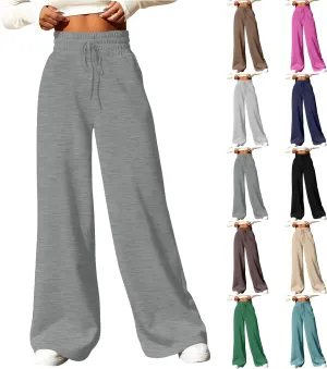 Wide Leg Sweatpants Women Baggy Drawstring High Waisted Lounge Pants Oversized Casual Comfy Joggers with Pockets