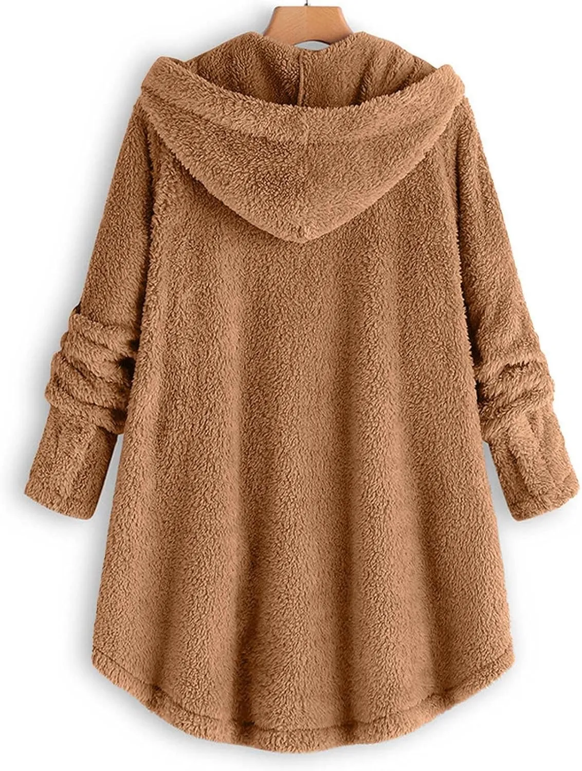 Winter Coats for Women Fuzzy Fleece Pullover Sherpa Sweatshirt Soft Warm Oversized Hoodie Comfy Plus Size Loungewear
