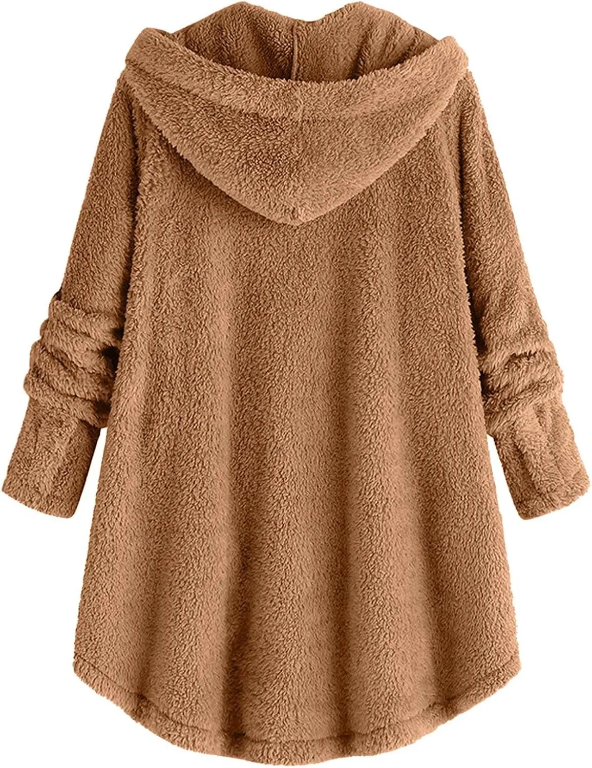 Winter Coats for Women Fuzzy Fleece Pullover Sherpa Sweatshirt Soft Warm Oversized Hoodie Comfy Plus Size Loungewear