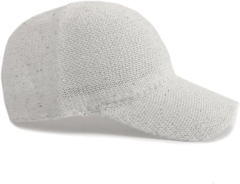 WITHMOONS Breathable Mesh Baseball Cap – Lightweight Sequin Glitter Summer Hat for Women, Adjustable Fit YZM0257