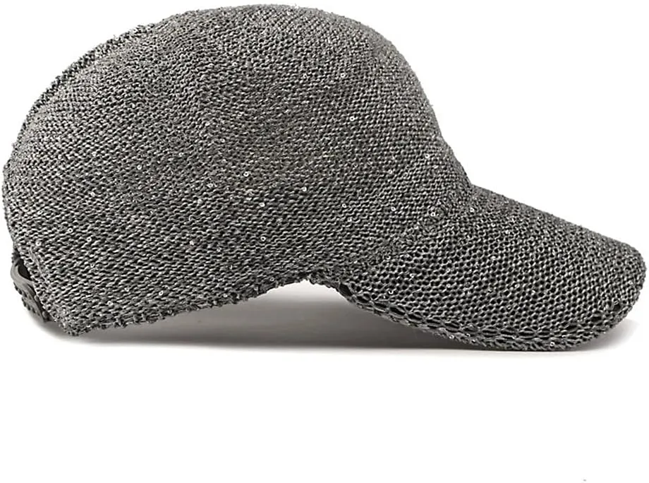 WITHMOONS Breathable Mesh Baseball Cap – Lightweight Sequin Glitter Summer Hat for Women, Adjustable Fit YZM0257