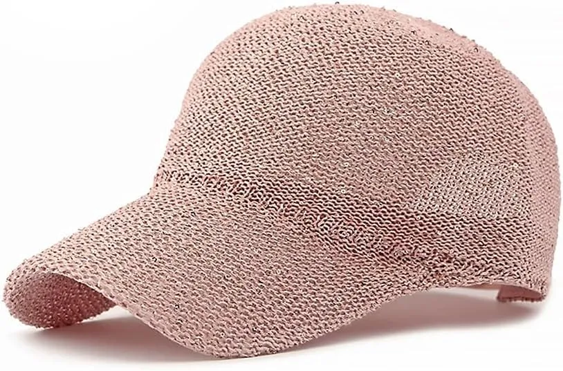 WITHMOONS Breathable Mesh Baseball Cap – Lightweight Sequin Glitter Summer Hat for Women, Adjustable Fit YZM0257