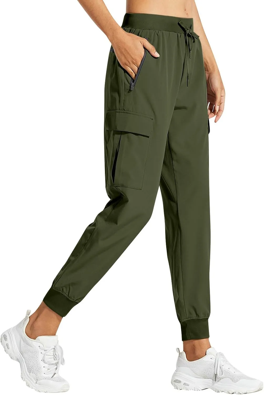 Women Hiking Pants Lightweight Cargo Joggers Outdoor Quick Dry Athletic Pants with Pockets Waterproof Golf Pants