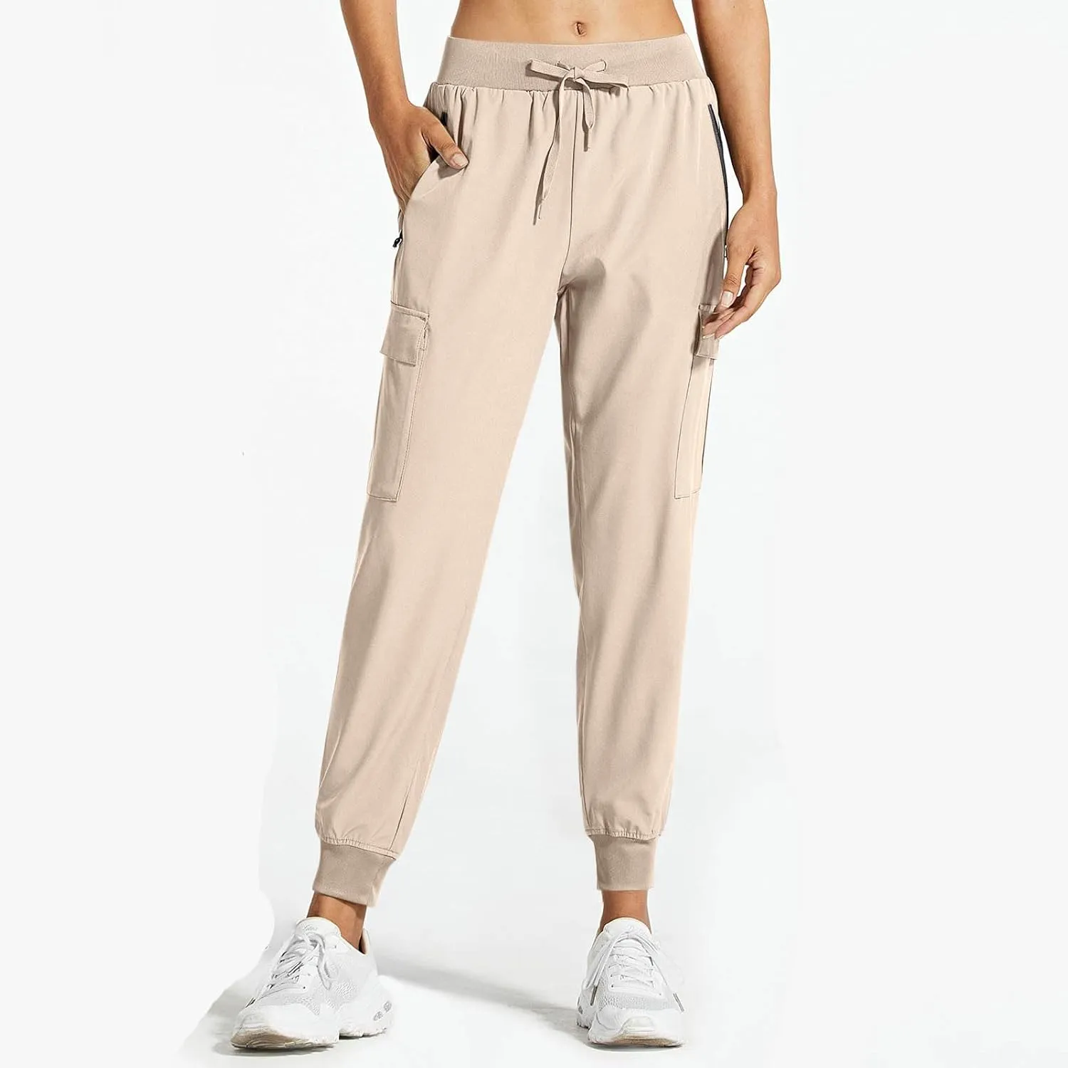 Women Hiking Pants Lightweight Cargo Joggers Outdoor Quick Dry Athletic Pants with Pockets Waterproof Golf Pants