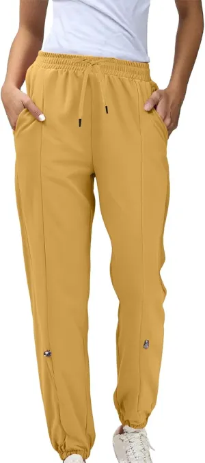 Women Sweatpants Joggers Long High Waisted Y2k Baggy Pants Trendy Lounge Athletic Bottom Trouser with Pockets