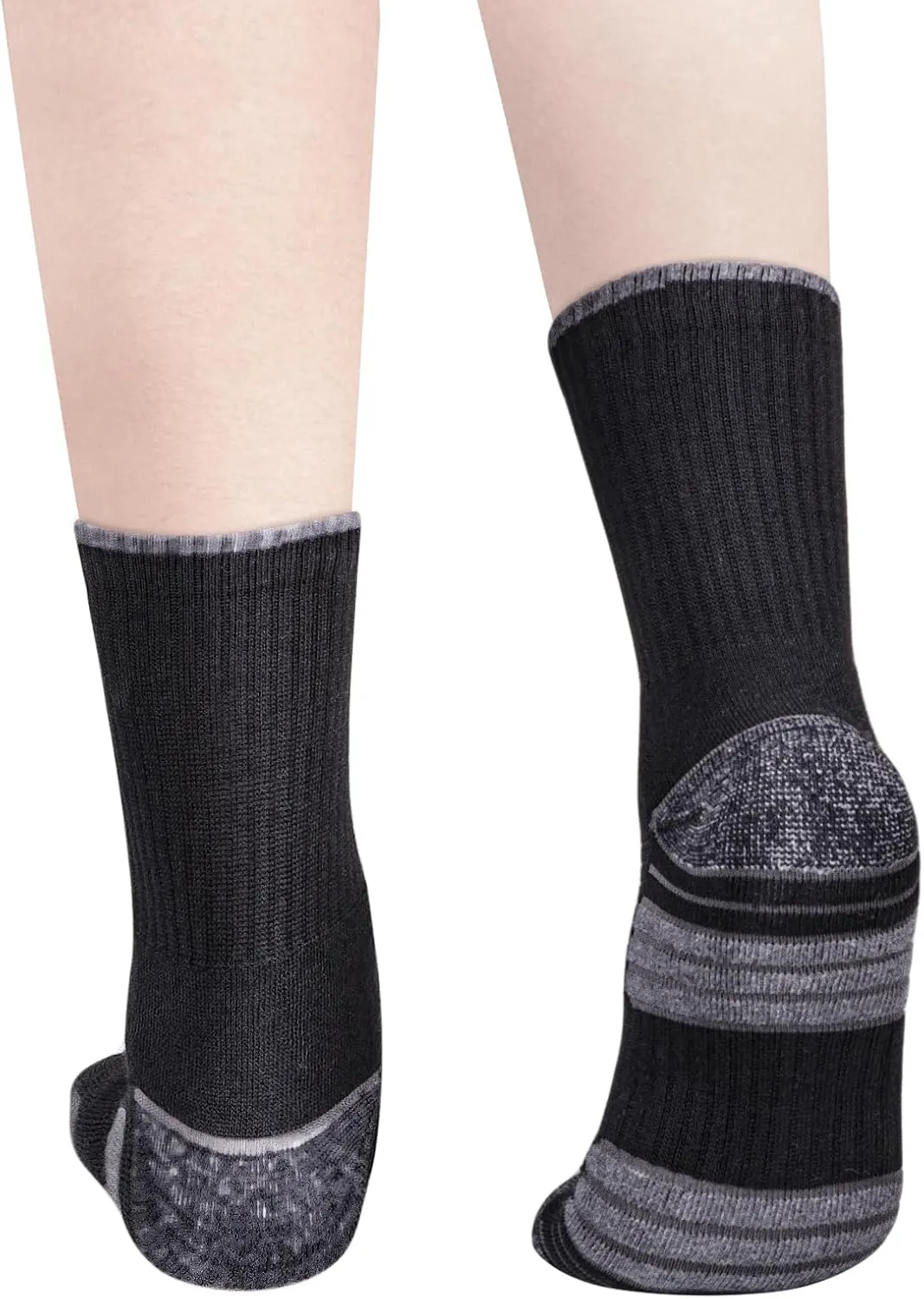 Womens Cushioned Crew Socks For Women, Moisture Wicking Breathable Cotton Everyday Work Gym Tennis Athletic Socks