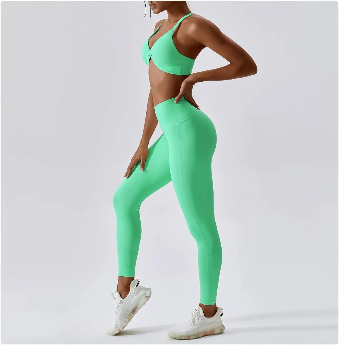 Womens Padded Sports Bras Quick Dry Medium Impact Removable Padded Yoga Tops Workout Gym Running Crop Tank Tops