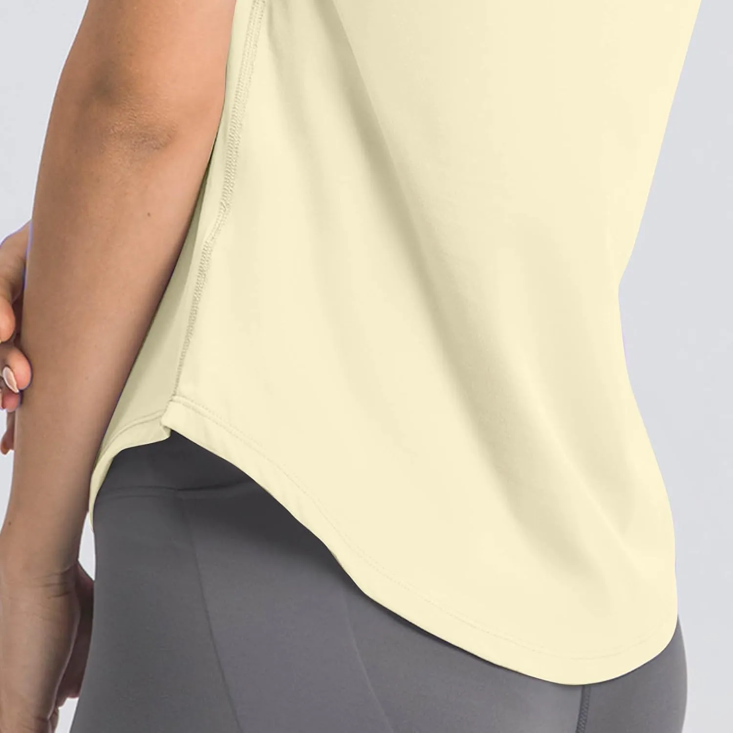 Women's Short Sleeve Shirt UPF Sun Protection T-Shirts Quick Dry Workout Gym Running Tops Basic Yoga Shirts