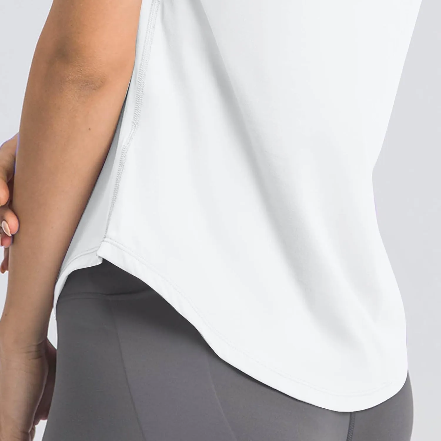 Women's Short Sleeve Shirt UPF Sun Protection T-Shirts Quick Dry Workout Gym Running Tops Basic Yoga Shirts