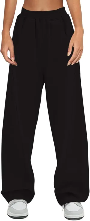Womens Sweatpants with Pockets Lightweight Pants Cute y2k Clothing Jogger Casual Comfy Running Workout Lounge Plus