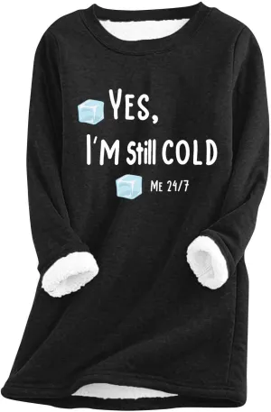 Womens Sweatshirt Warm Sherpa Lined Fleece Pullover Tops Casual Crewneck Sweater Long Sleeve Pullover Loungewear