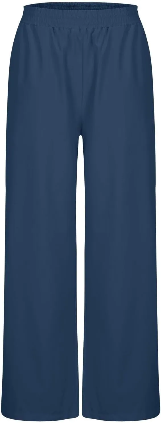 Womens Wide Leg Sweatpants Baggy High Waisted Yoga Pants Lightweight Comfy Casual Lounge Pants with Pockets