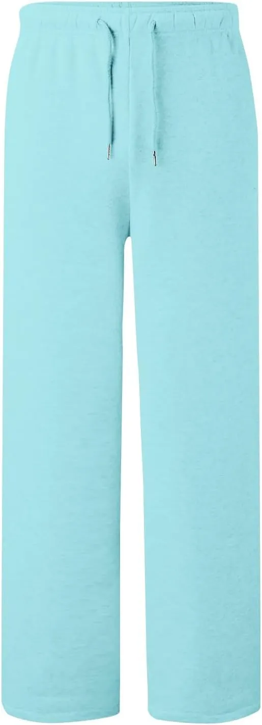 Womens Wide Leg Sweatpants Casual Comfy Drawstring Low Rise Lounge Pants Baggy Fleece Joggers with Pockets