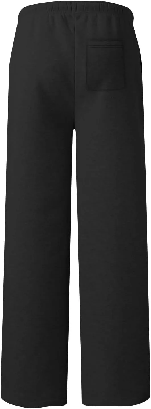 Womens Wide Leg Sweatpants Casual Comfy Drawstring Low Rise Lounge Pants Baggy Fleece Joggers with Pockets