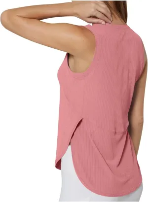 Workout Tank Tops for Woman Quick Dry Running Athletic Tanks High Low Hem Side Slit Yoga Vest Sports Exercise Tops