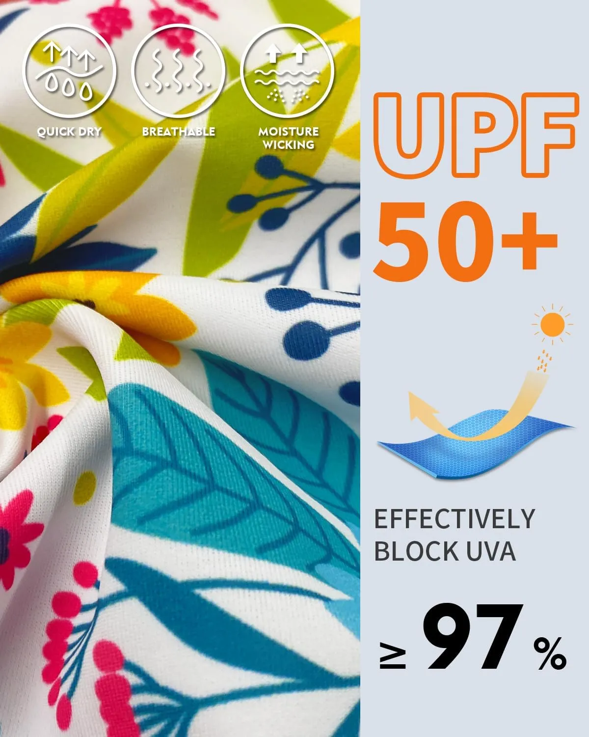 WOWENY Women's Rash Guard UPF 50  Long Sleeve Swim Shirts Thumb Holes UV Sun Protection Bathing Suit Swimsuit No Bottoms&Bras