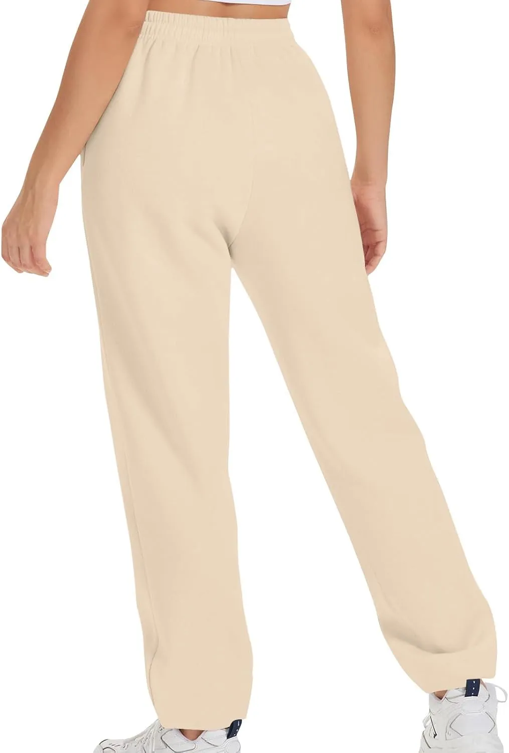 Xiaojmake Active Sweatpants for Women Casual High Waisted Straight Sport Joggers Cozy Loungewear Workout Baggy Lounge Trouser