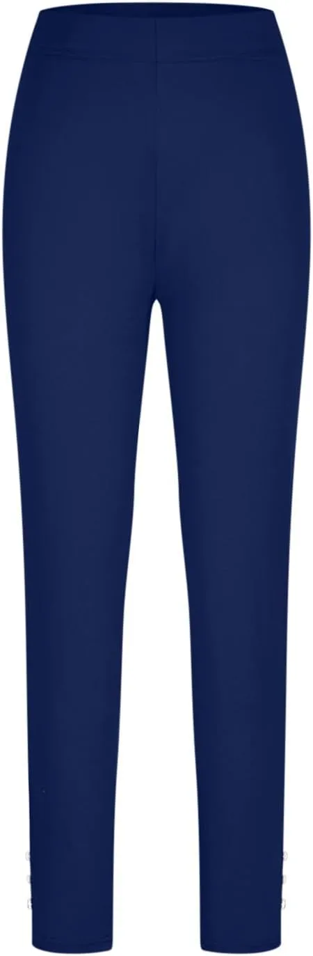 Xiaojmake Cinched Ankle Leggings with Button Accents Tummy Control High Waist Yoga Pants Athletic Yoga Leggings Loungewear