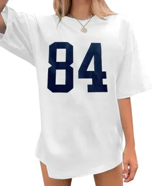 YeonYoonA Women Oversized Casual T-Shirts Crewneck Summer Tops Casual Loose Basic Tee Shirts 2024 Trendy Clothes