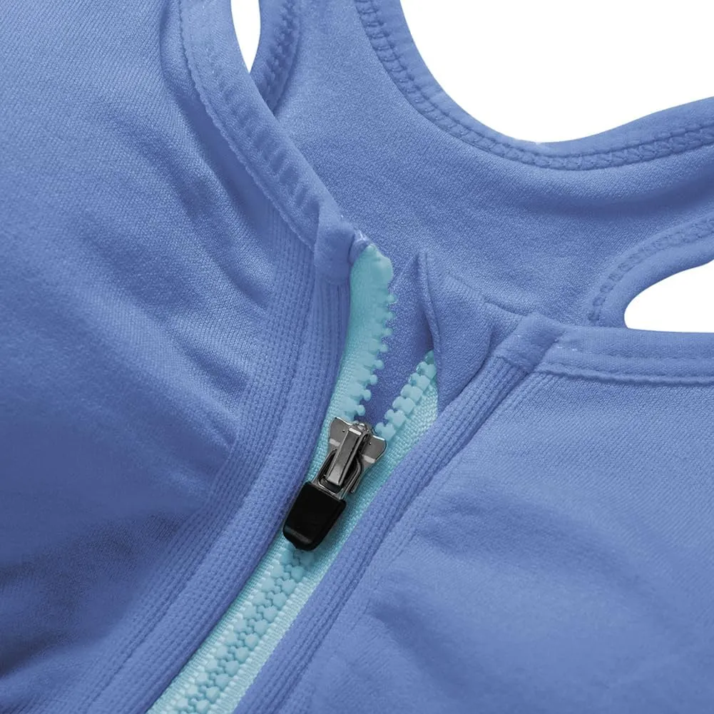 YEYELE Medium Support and Removable Pad Tank Top Racerback Post Surgery Sports Bras for Women
